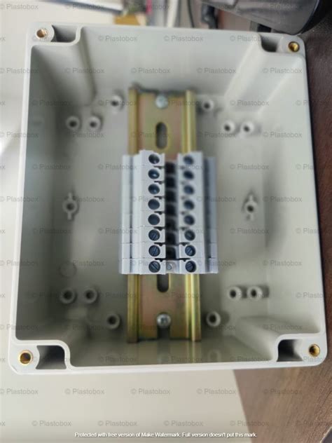 metal junction box with din rail|din rail mounted junction box.